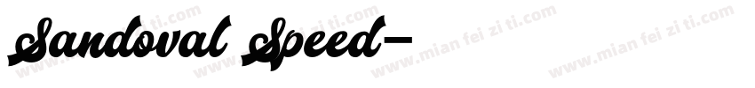 Sandoval Speed字体转换